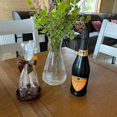 Holiday home Log With Hot Tub Large Patio Near