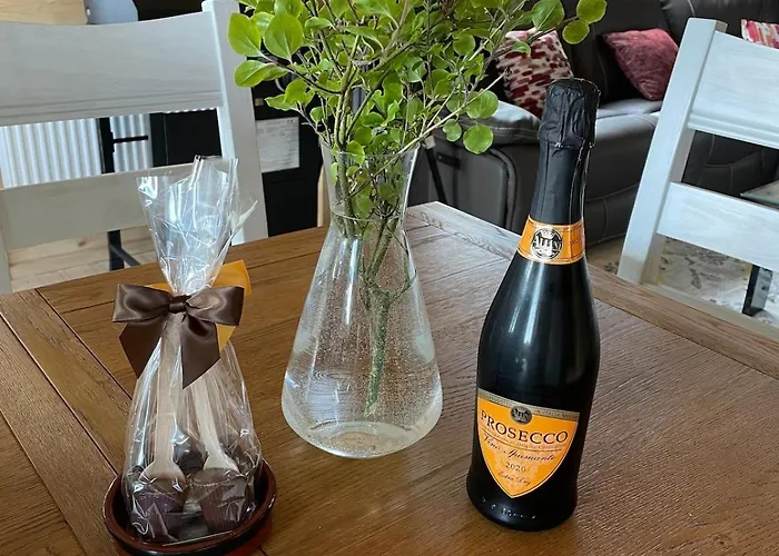 Holiday home Log With Hot Tub Large Patio Near