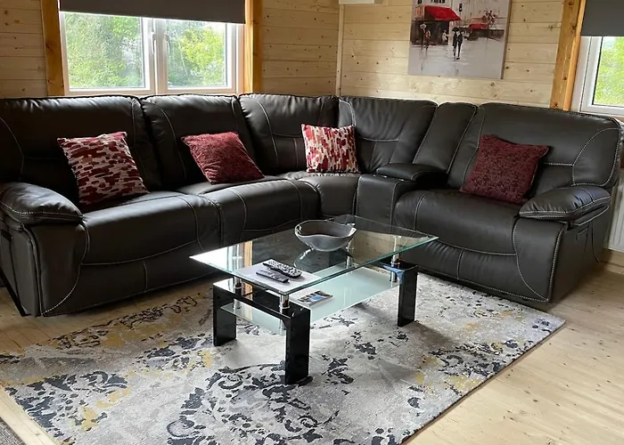 Holiday home Log With Hot Tub Large Patio Near *